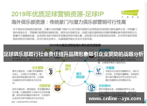 足球俱乐部履行社会责任提升品牌形象吸引企业赞助的战略分析 足球俱乐部履行社会责任提升品牌形象吸引企业赞助的战略分析